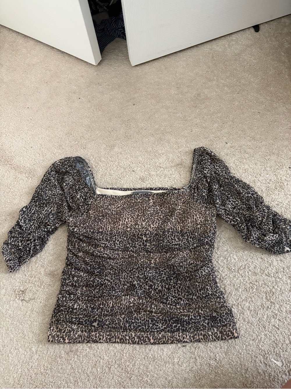 Anthropology leopard shirt